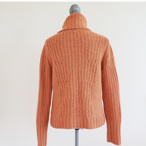 Orange Banana Republic Italian Yarn wool, alpaca, acrylic sweater small - Picture 5 of 14